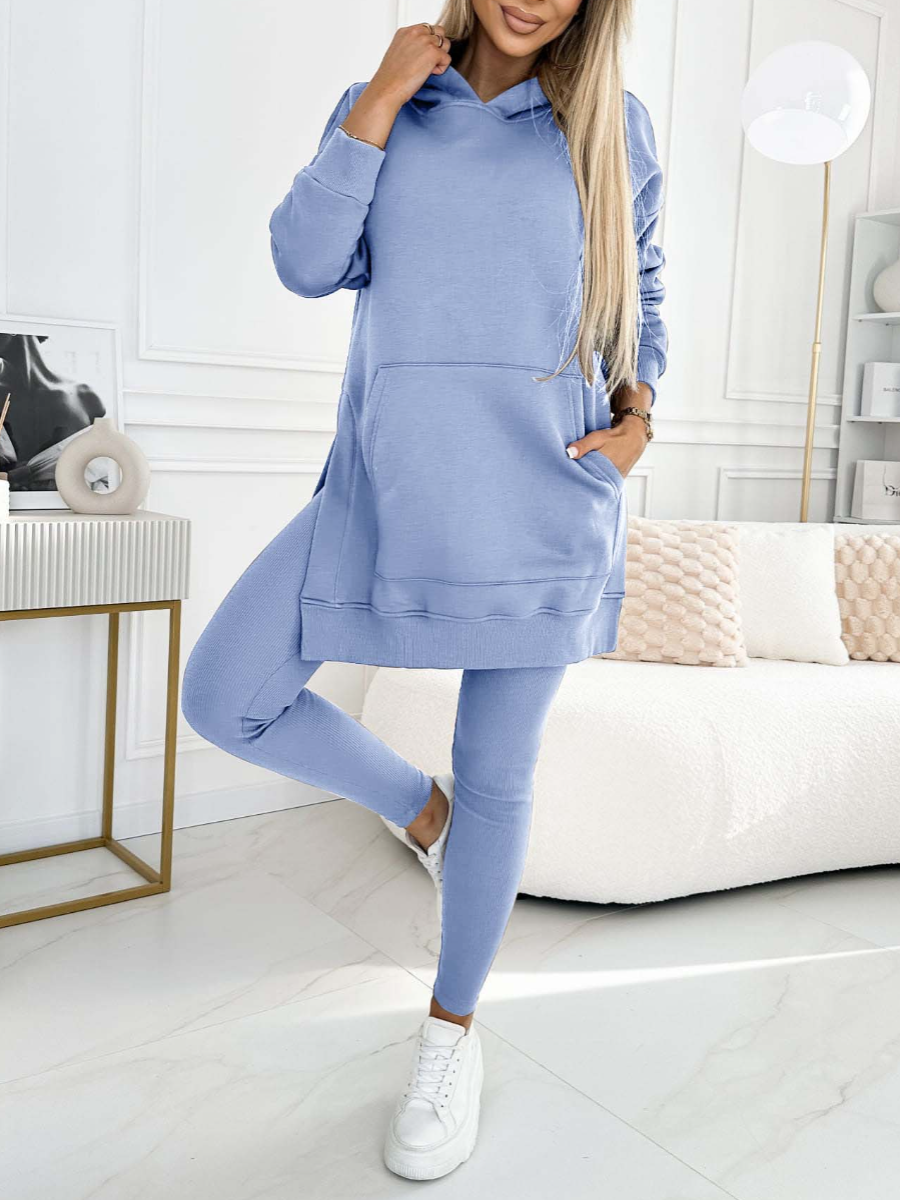 CHIC COMFORT™ | Set felpa con cappuccio e leggins da donna