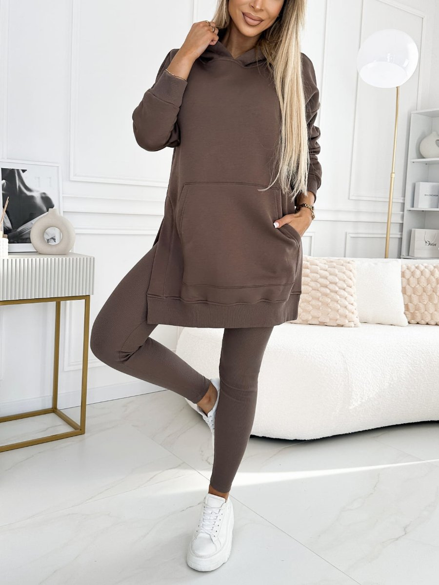 CHIC COMFORT™ | Set felpa con cappuccio e leggins da donna